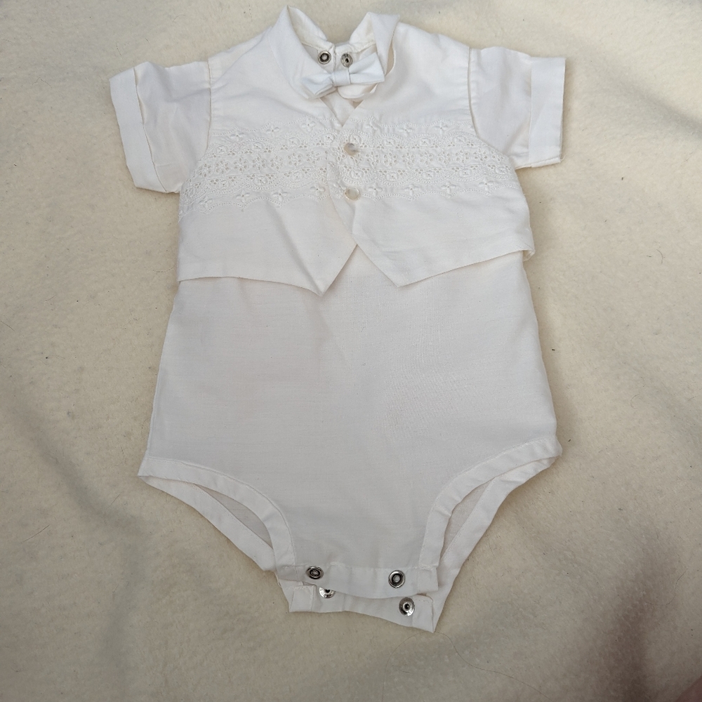 Vintage Baptism Onesie & Vest
